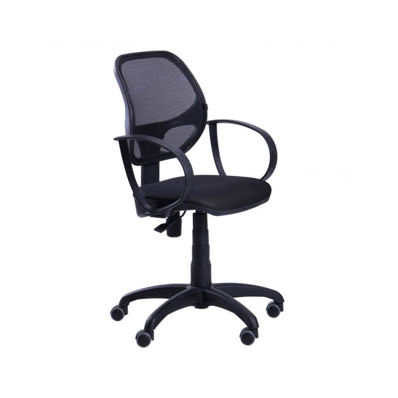 Крісло офісне AMF (Біт Сітка) пластикове, тканина/сітка, підлокітники